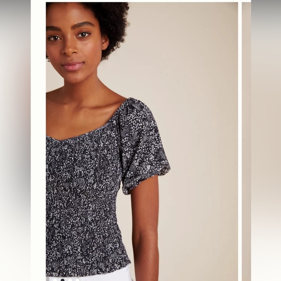 ANTHROPOLOGIE Aurelia Smocked Top - Picture 2 of 10